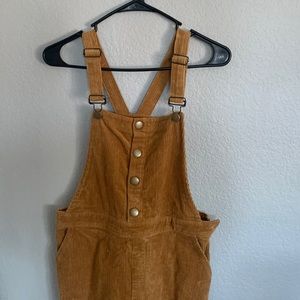 Full length corduroy overalls